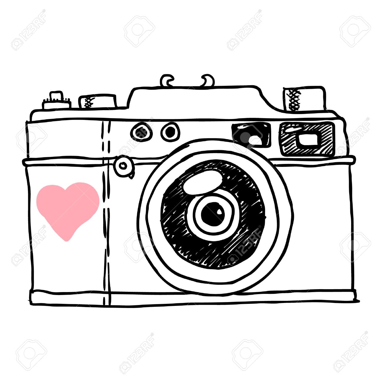 Camera Vector Sketch Stock Camera Vector Sketch Stock