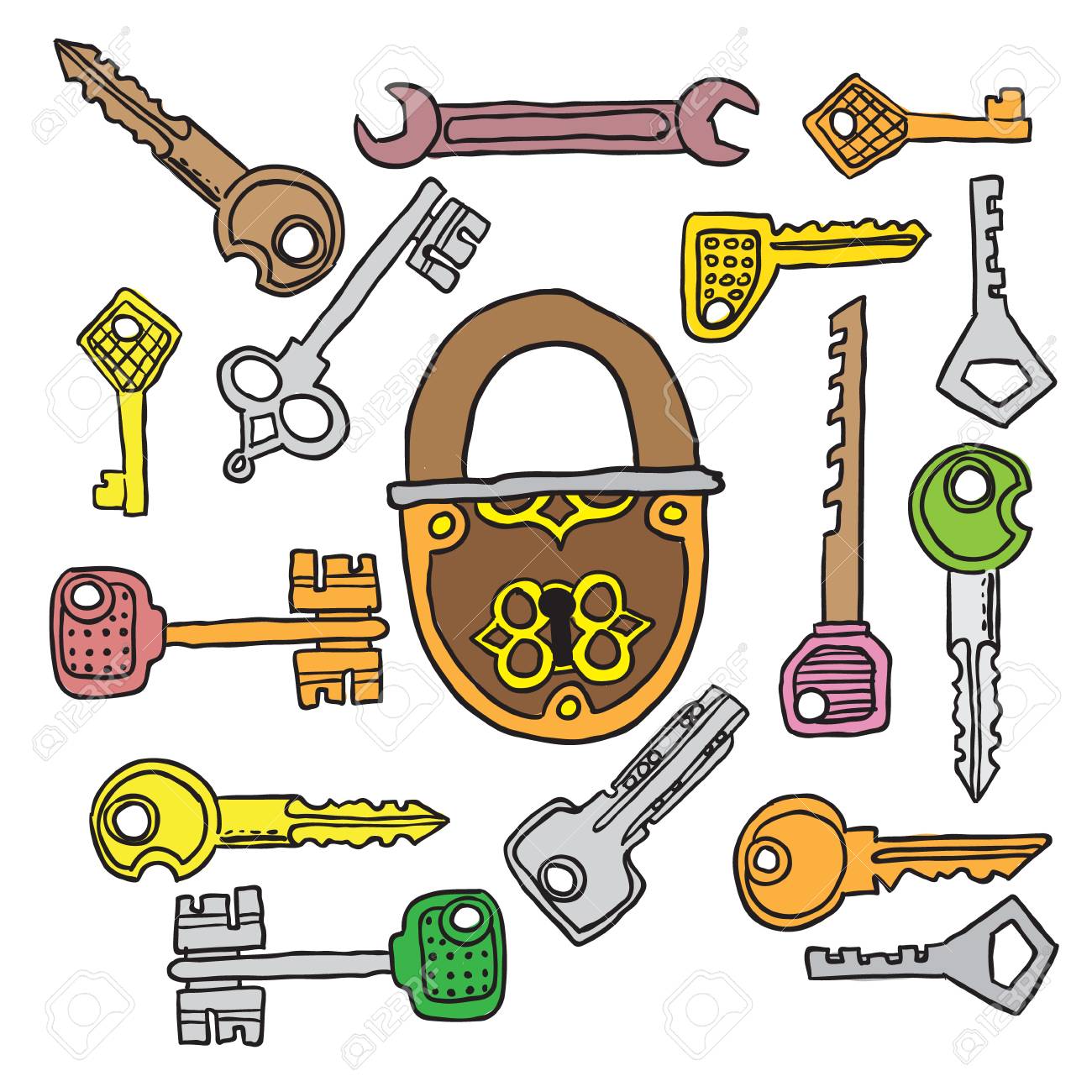 подобрать ключ к замочку. подобрать ключ к замочку. подбери ключ к замку. ключ для детей. найди ключ картинки.