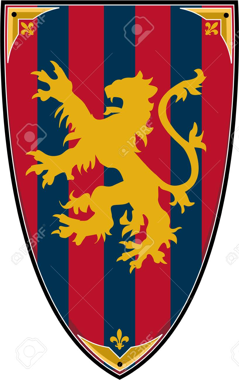 Medieval Knights Lion Shield Royalty Free SVG, Cliparts, Vectors, and Stock  Illustration. Image 82070242., image size:817x1300