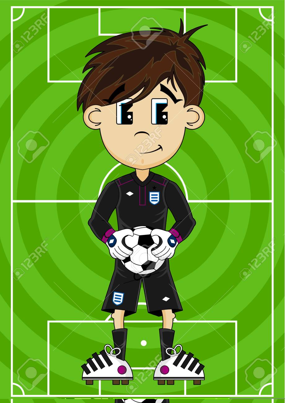 漫画サッカー サッカーのゴールキーパーのイラスト素材 ベクタ Image 漫画サッカー サッカーのゴールキーパーのイラスト素材 ベクタ Image