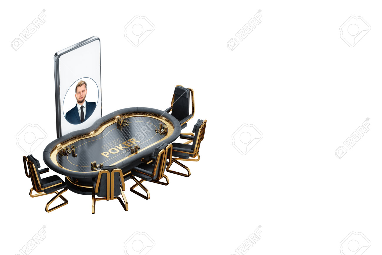 ポーカーオンライン、ポーカーテーブルのプレーヤーのスマートフォン、ポーカールーム。ポーカーゲーム、オンライン カジノ、テキサスホールデム、アプリケーション、カードゲーム。モダンなデザイン、雑誌スタイルの写真素材・画像素材 Image 192156367