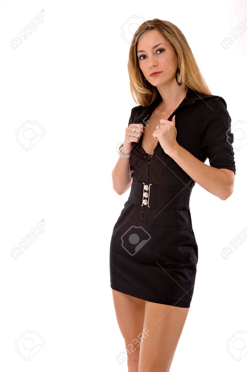 tight little black dress