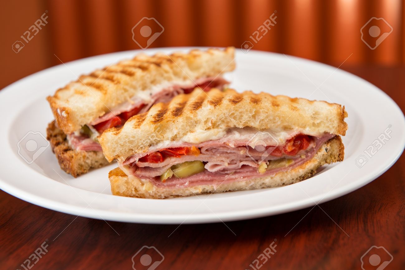 An Italian Deli Classic Ham Salami And Provolone Sandwich On Stock Photo Picture And Royalty Free Image Image 23091703