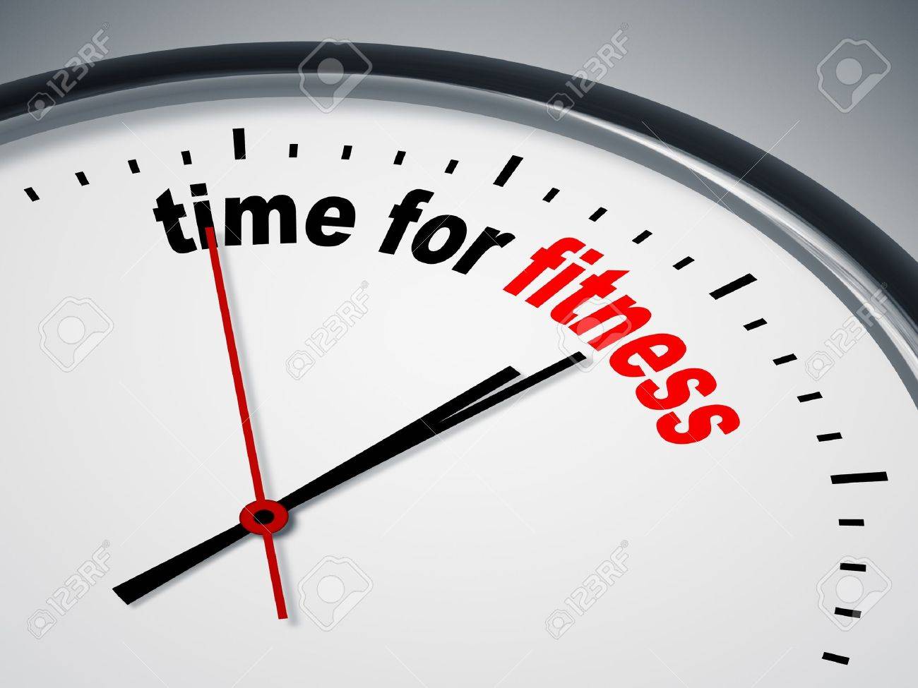 An image of a nice clock with time for fitness - 9749964 An image of a nice clock with time for fitness - 9749964