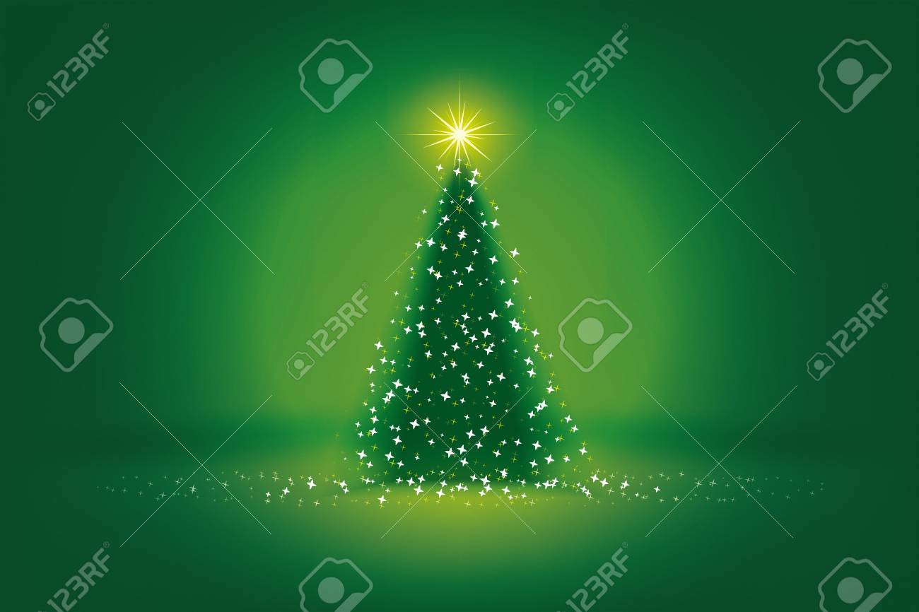 素敵な緑のクリスマスの背景のイメージ の写真素材 画像素材 Image