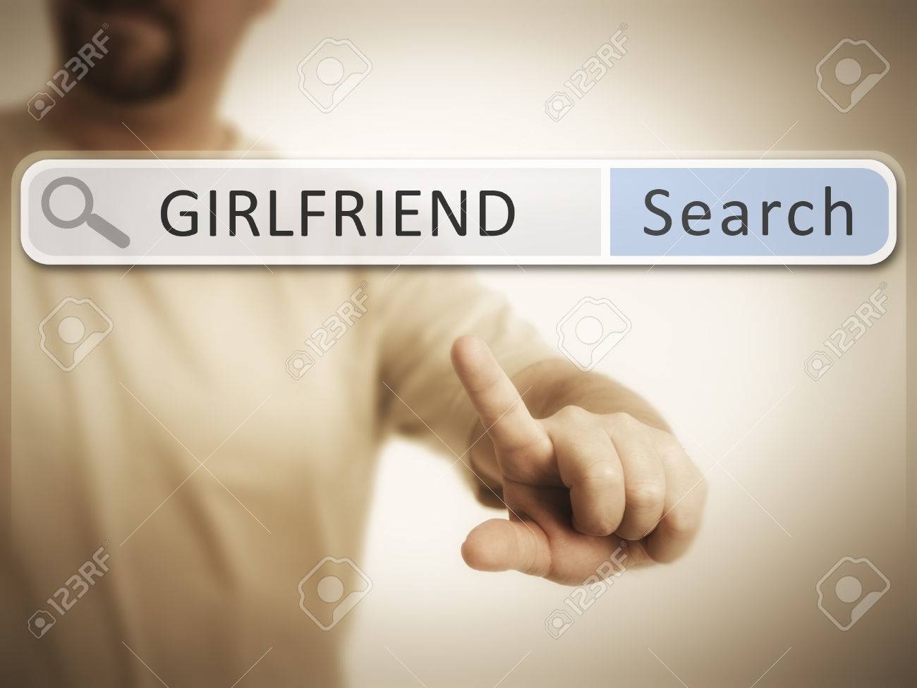 an image of a man who is searching the web after girlfriend searching the web