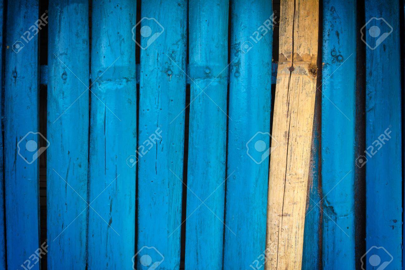 bamboo wall painted blue stock photo picture and royalty free image