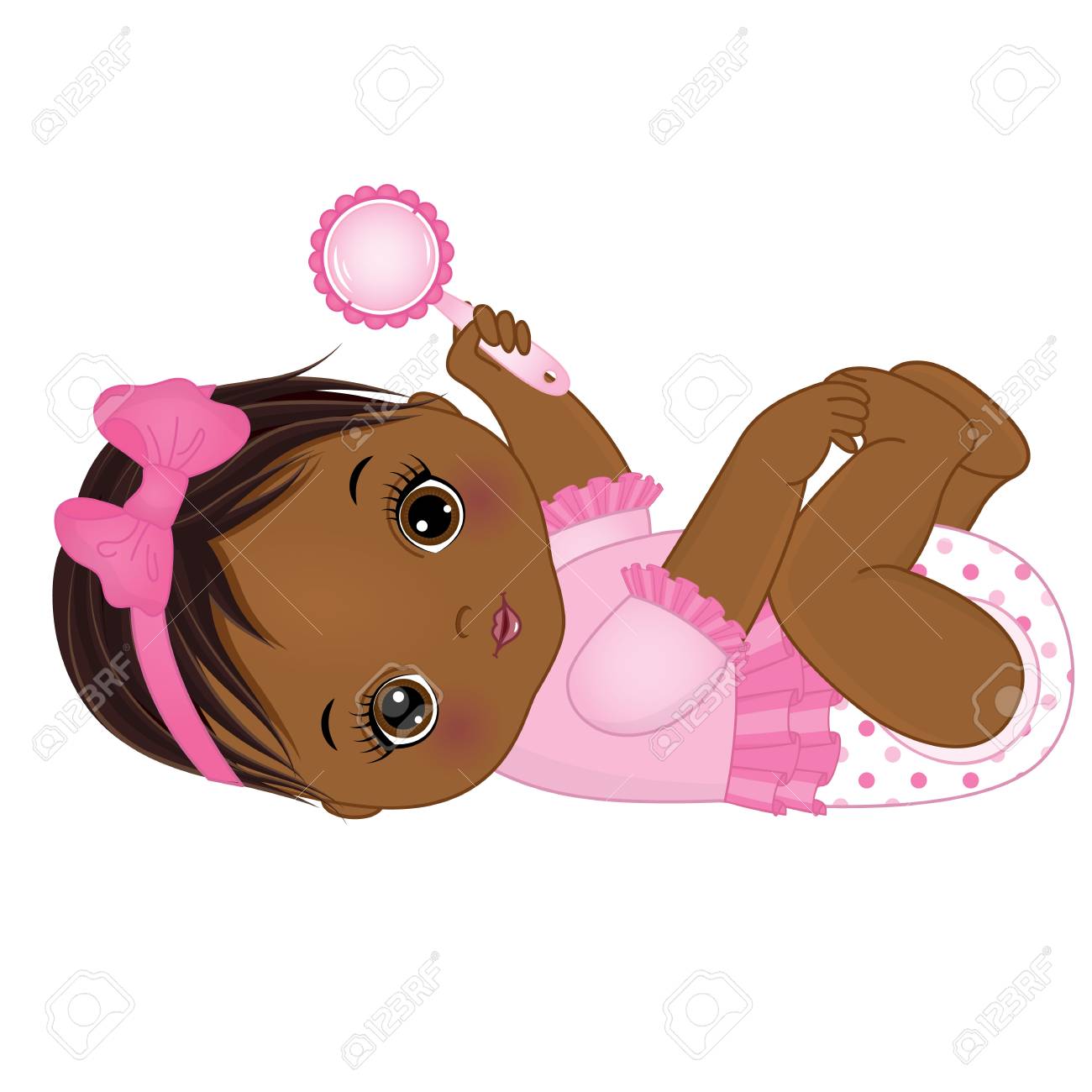 Vecteur Mignonne Petite Fille Afro Americaine Avec Hochet Vecteur Bebe Fille Illustration Vectorielle Afro Americaine Bebe Fille Clip Art Libres De Droits Vecteurs Et Illustration Image 8476
