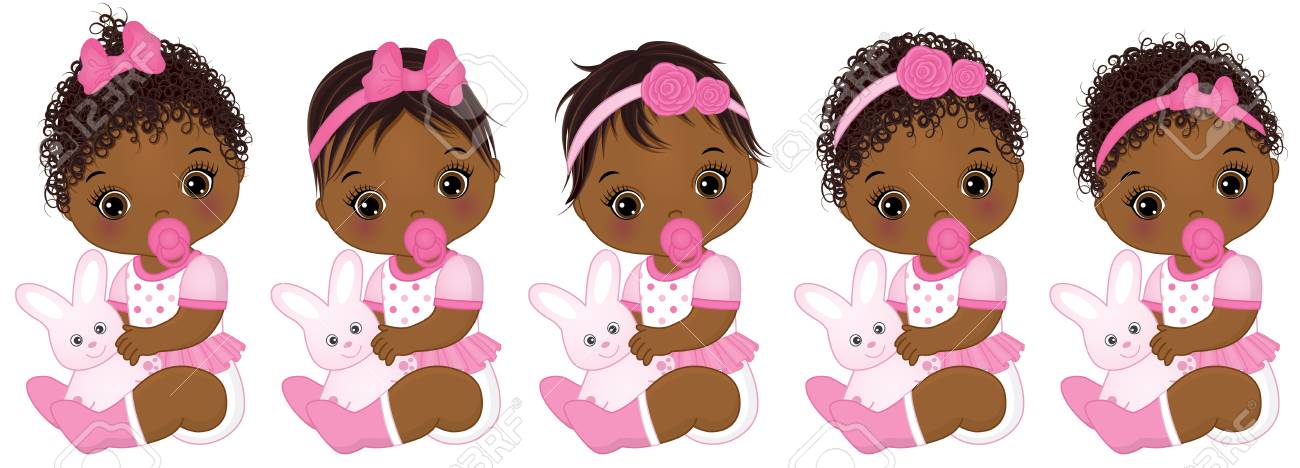 グッズうさぎとベクトル アフリカ系アメリカ人のかわいい女の子 ベクトルさまざまなヘアスタイルとアフリカ系アメリカ人の女の子 ベクトルの女の子 アフリカ系アメリカ人の赤ちゃん女の子ベクトル イラスト のイラスト素材 ベクタ Image 1131