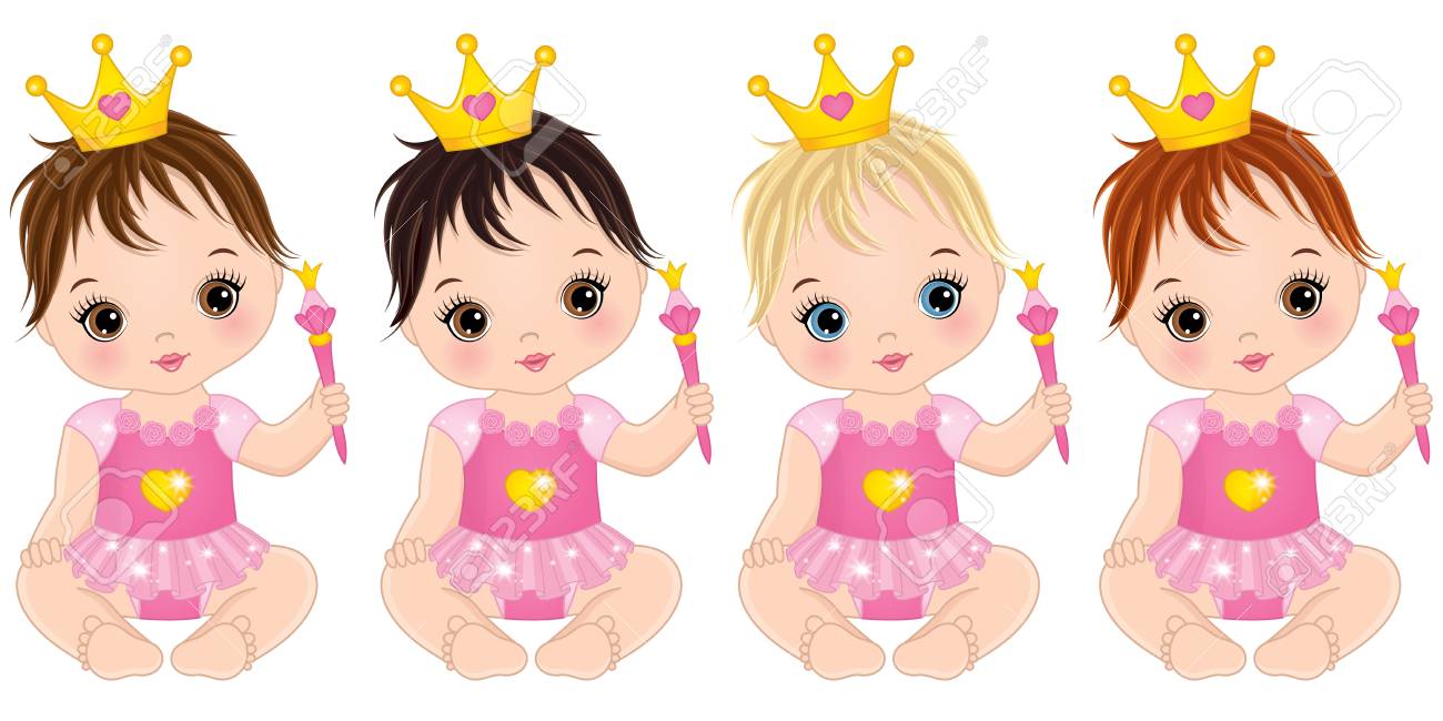 Vector Lindas Ninas Vestidas Como Princesas Vector Nina Vector Ninas Con Varios Colores De Cabello Ilustracion De Vector De Ninas Bebe Ilustraciones Vectoriales Clip Art Vectorizado Libre De Derechos Image 89113855