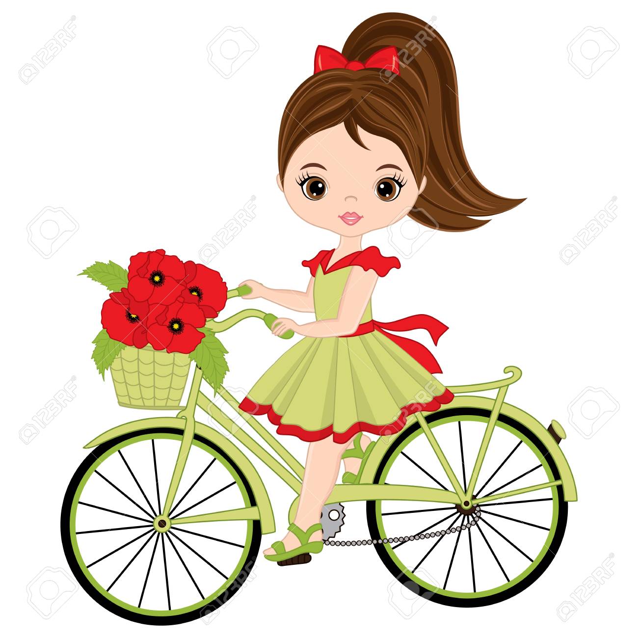 little girl bike basket