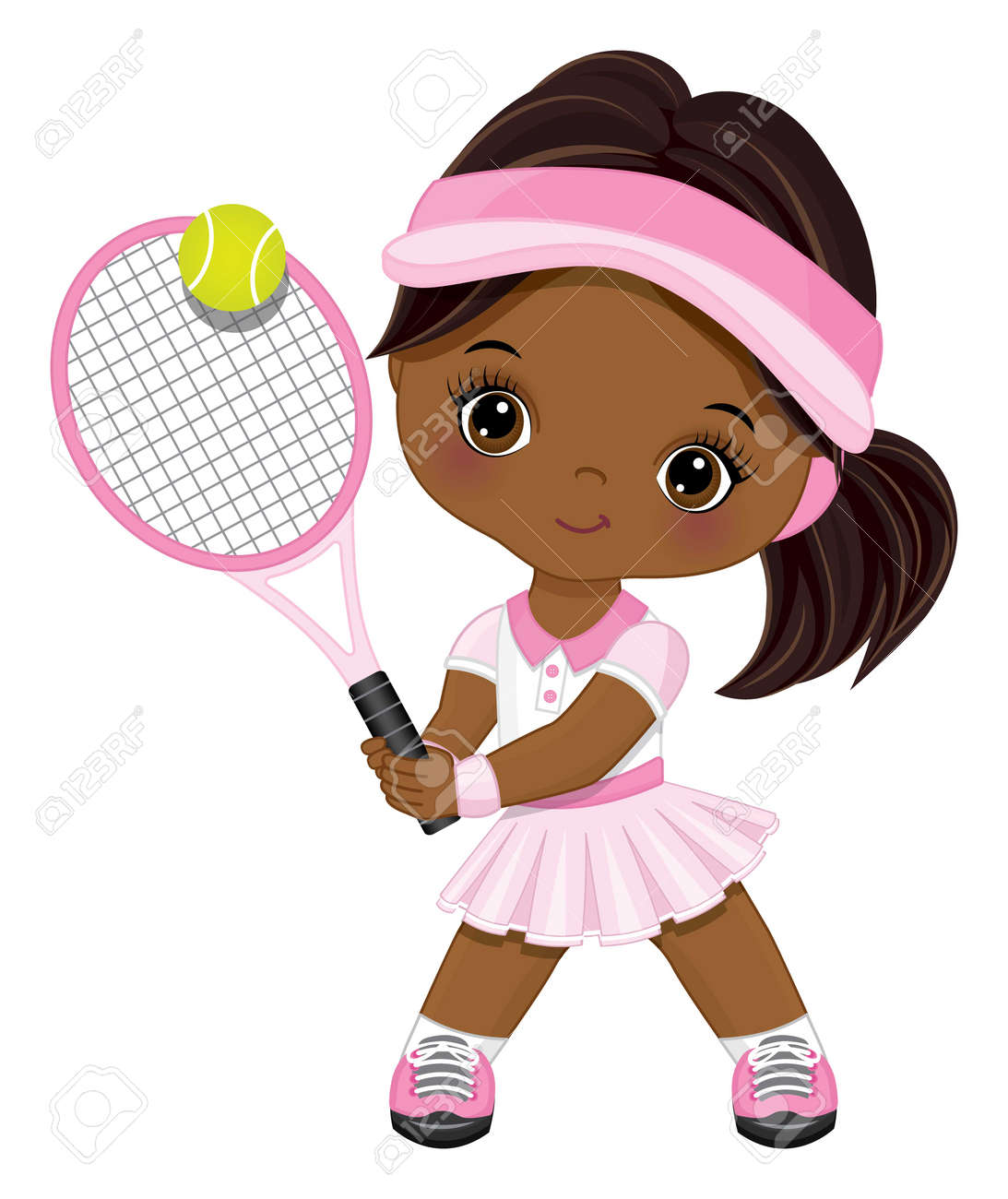 Little tennis girl 