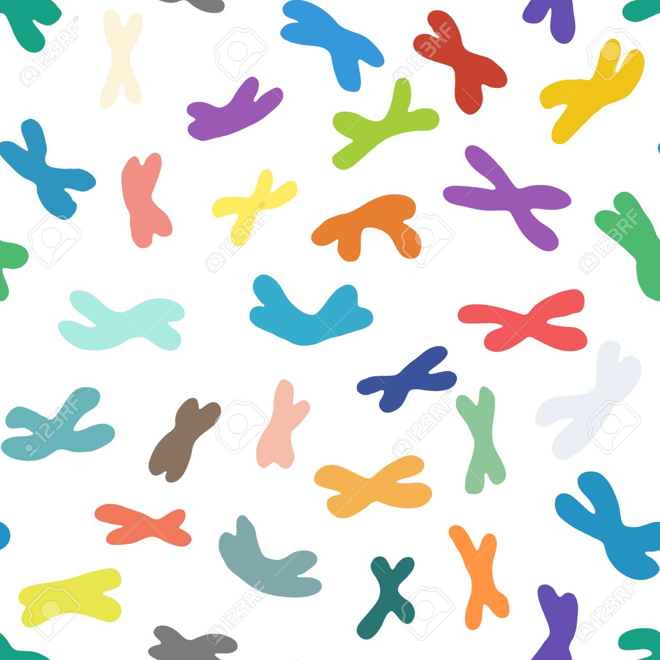 seamless pattern with a human chromosome, chromosome into colorful backdrop - 43677903 seamless pattern with a human chromosome, chromosome into colorful backdrop - 43677903