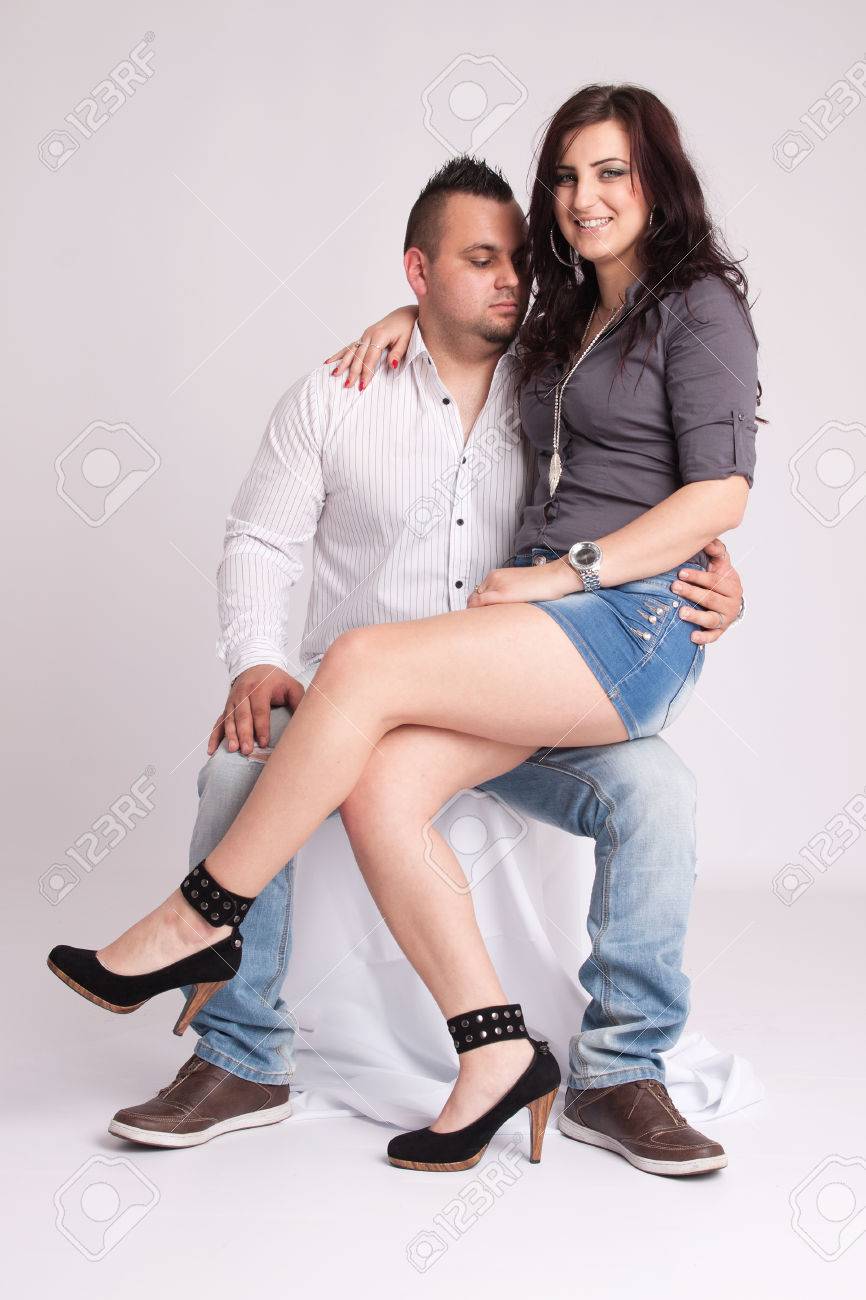 Young Woman Sitting On The Lap Of A Young Man Stock Photo Picture And Royalty Free Image Image 38632407
