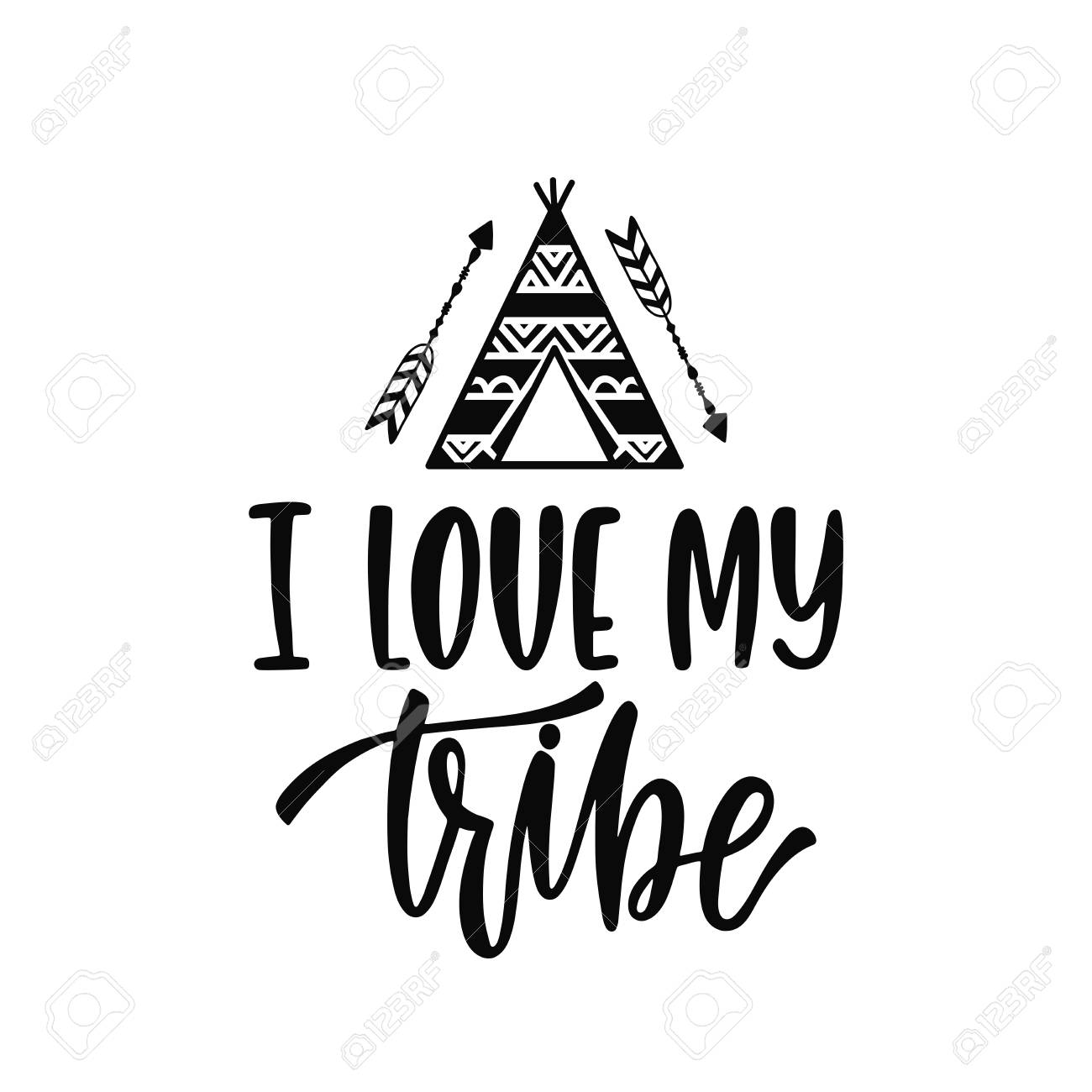 Download Vector Clipart I Love My Tribe Svg File Saying Inspirational Quote Svg Baby Room Wall Art Teepee Svg Kids Room Art Nursery Wall Decor Boy Drawing Drafting Craft Supplies Tools