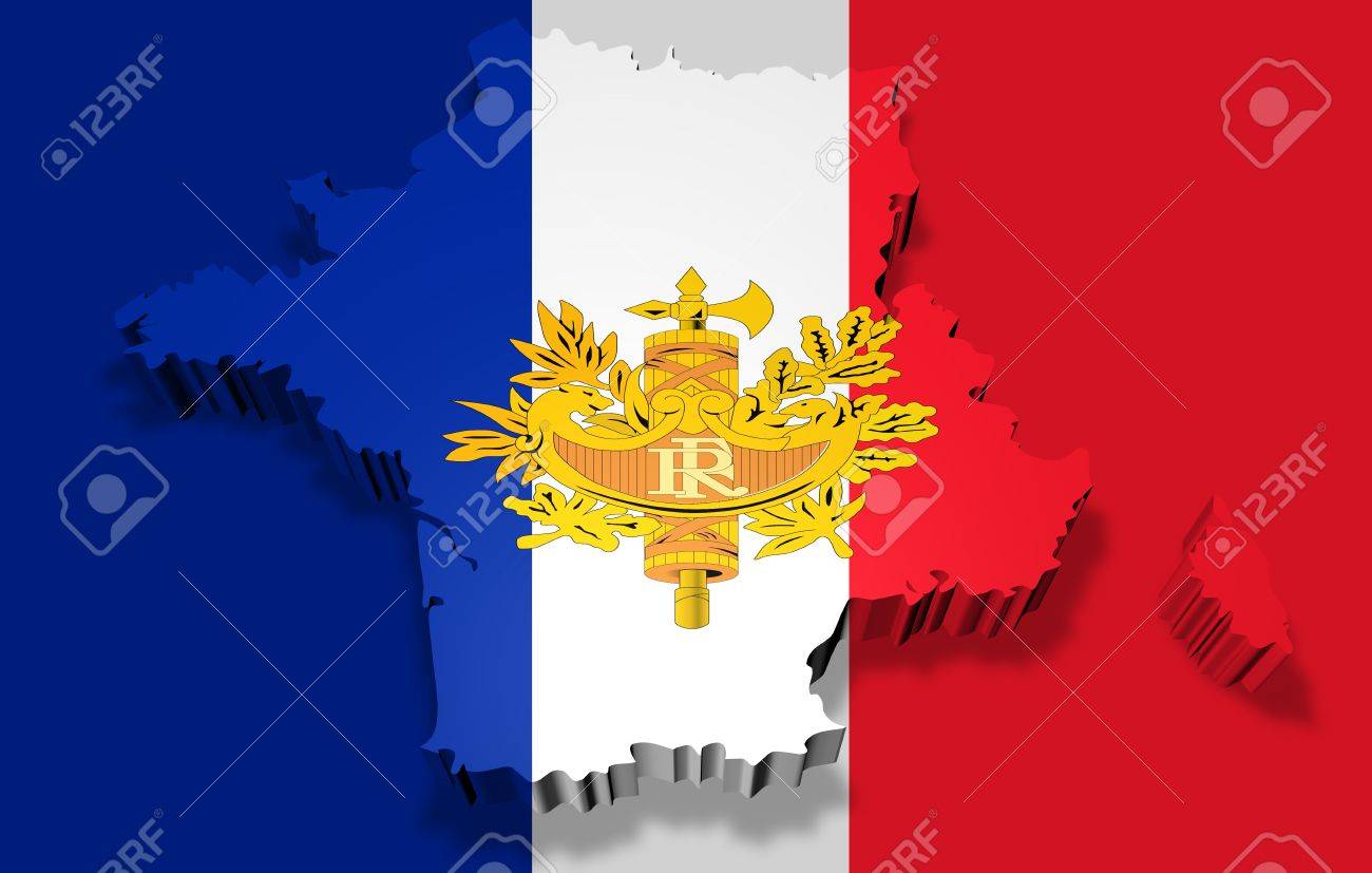 What do the arms and the flag of France What do the arms and the flag of France