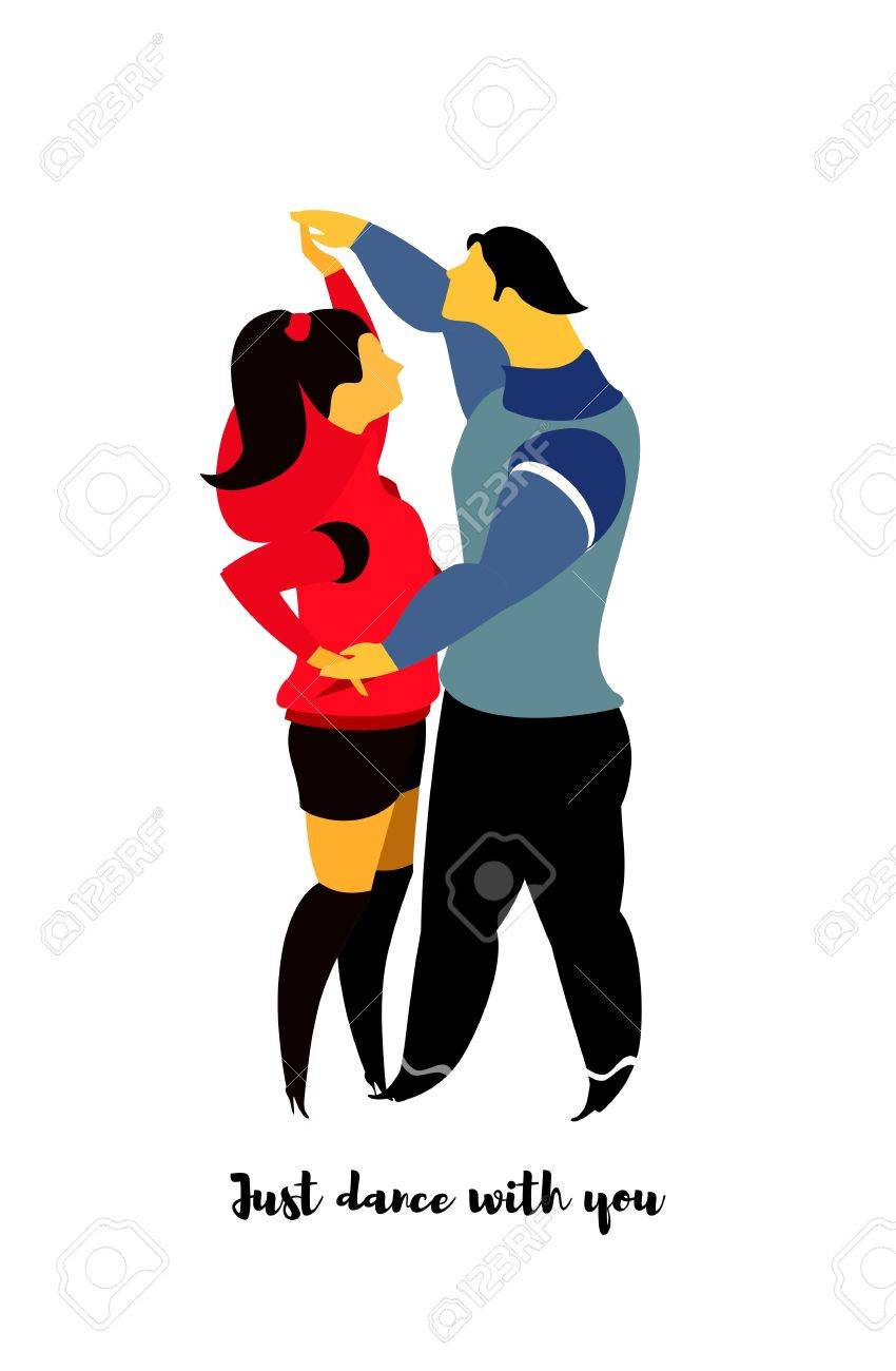 ベクトル イラスト白背景カップルさまざまな状況で恋に それを愛する 白い背景に のイラスト素材 ベクタ Image