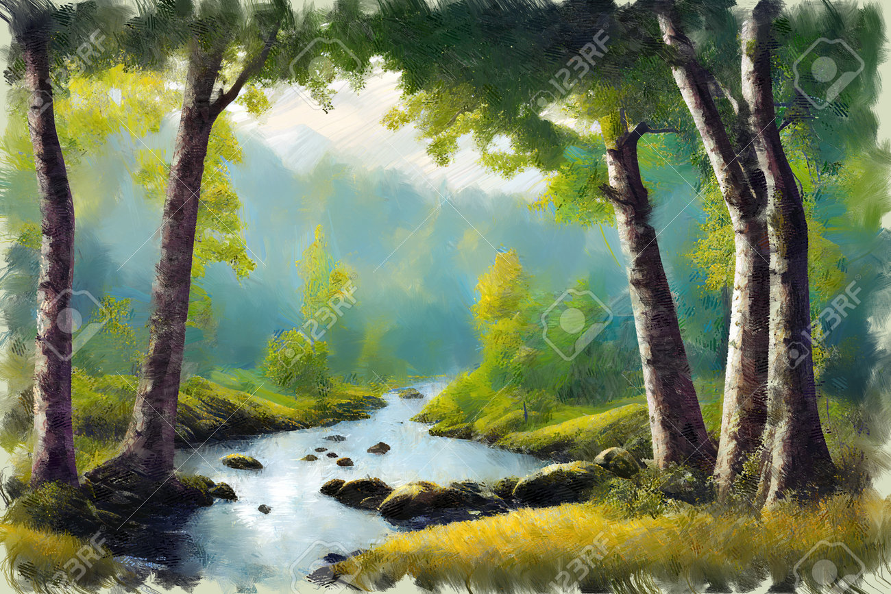 清水晶一・秋の白樺林 油絵 絵画 裏書有 インテリア 置物 オブジェ 掛軸 清水晶一・秋の白樺林 油絵 絵画 裏書有 インテリア 置物
