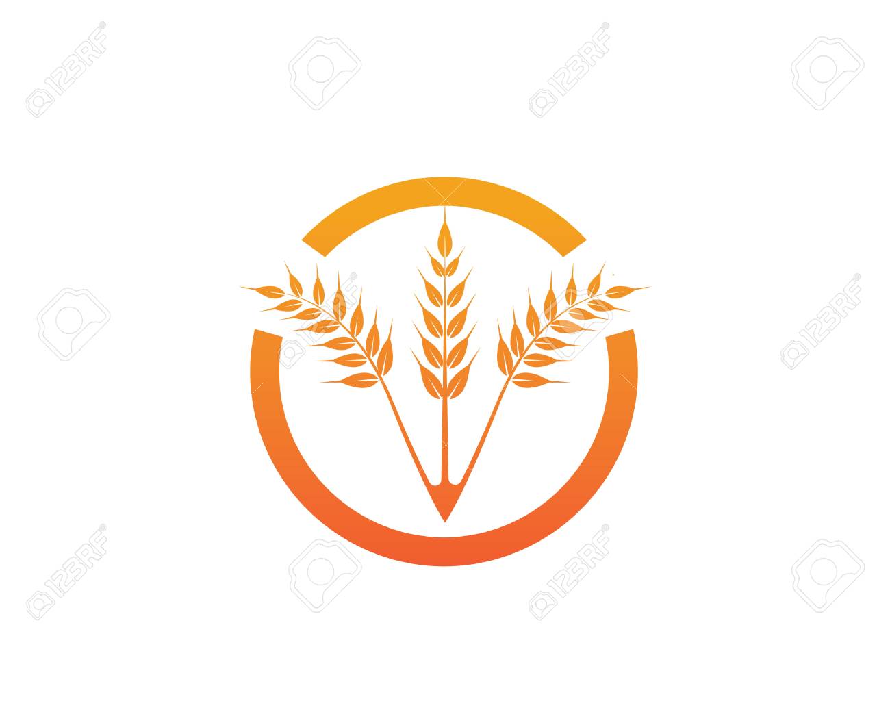 rice food meal logo