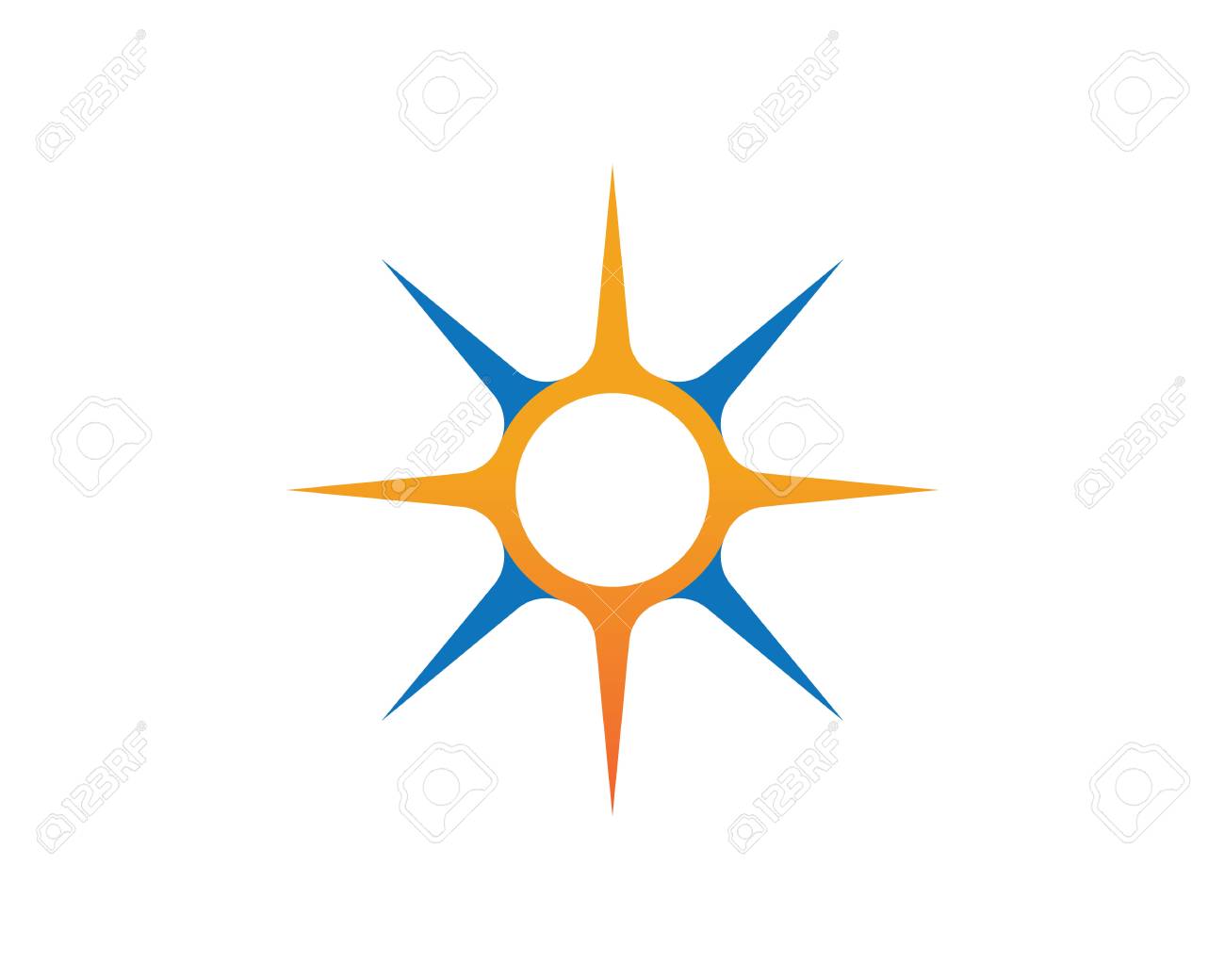 vector compass signs and symbols logo royalty free cliparts
