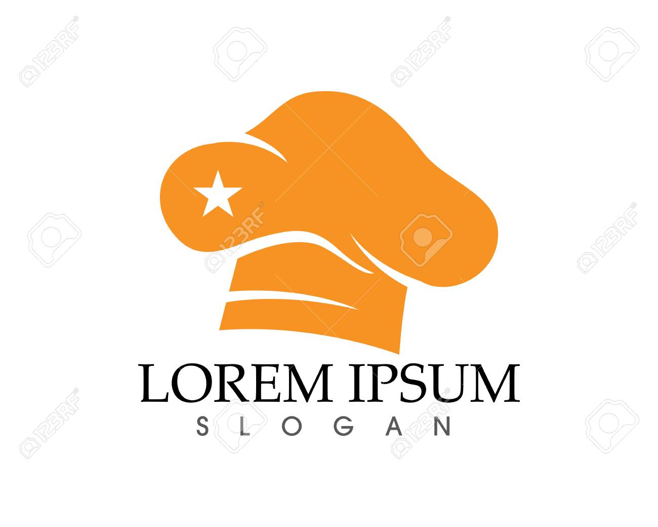 chef hat logo template vector illustration app royalty free cliparts