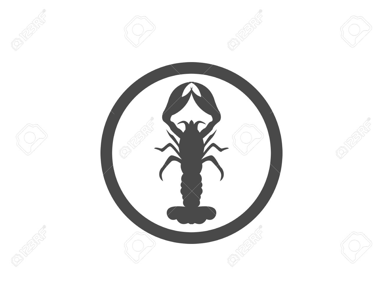 lobster icon template royalty