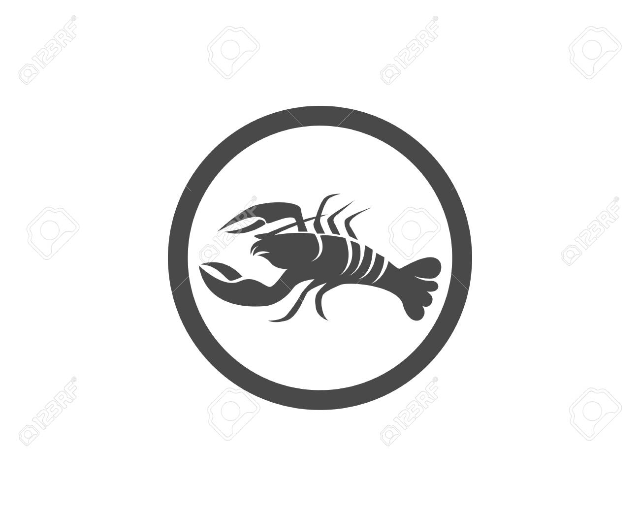 lobster icon template royalty