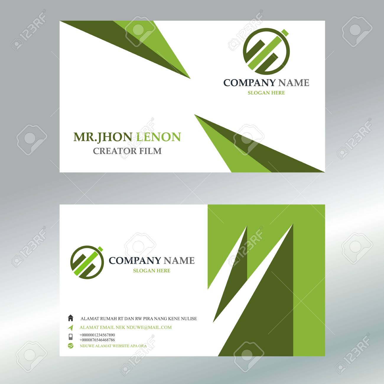 Vector Template Business Card Design Royalty Free Cliparts Vectors And Stock Illustration Image 128634250
