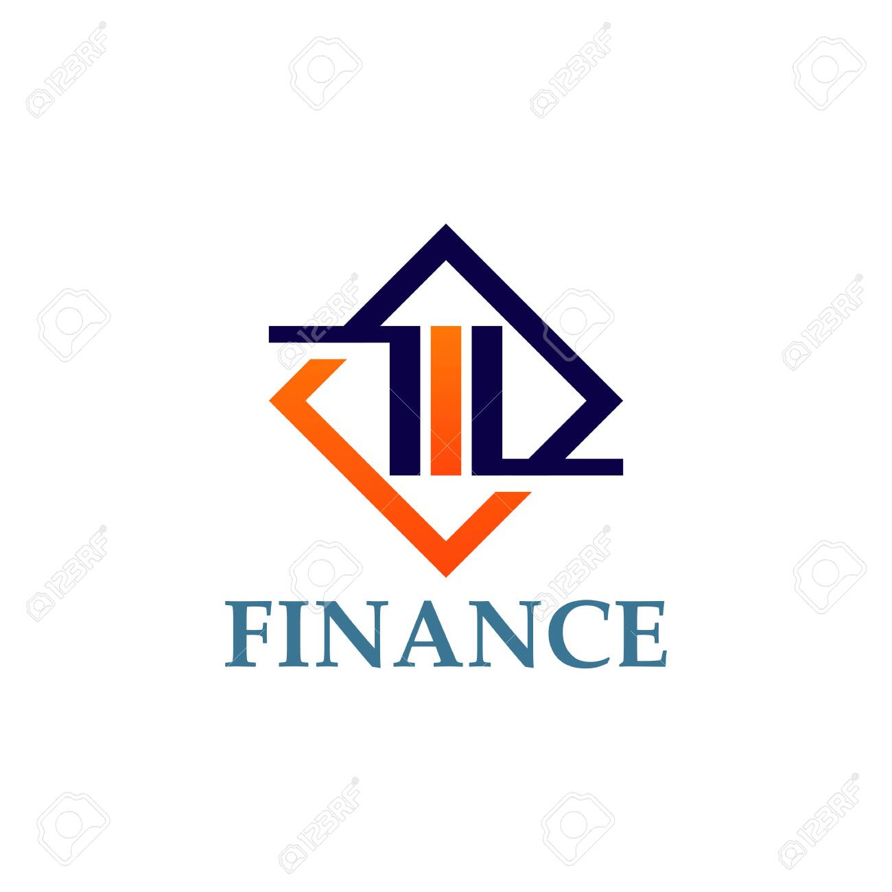 Finance Logo Design Template Vector Illustration Of Icon Royalty Free Cliparts Vectors And Stock Illustration Image 129010258