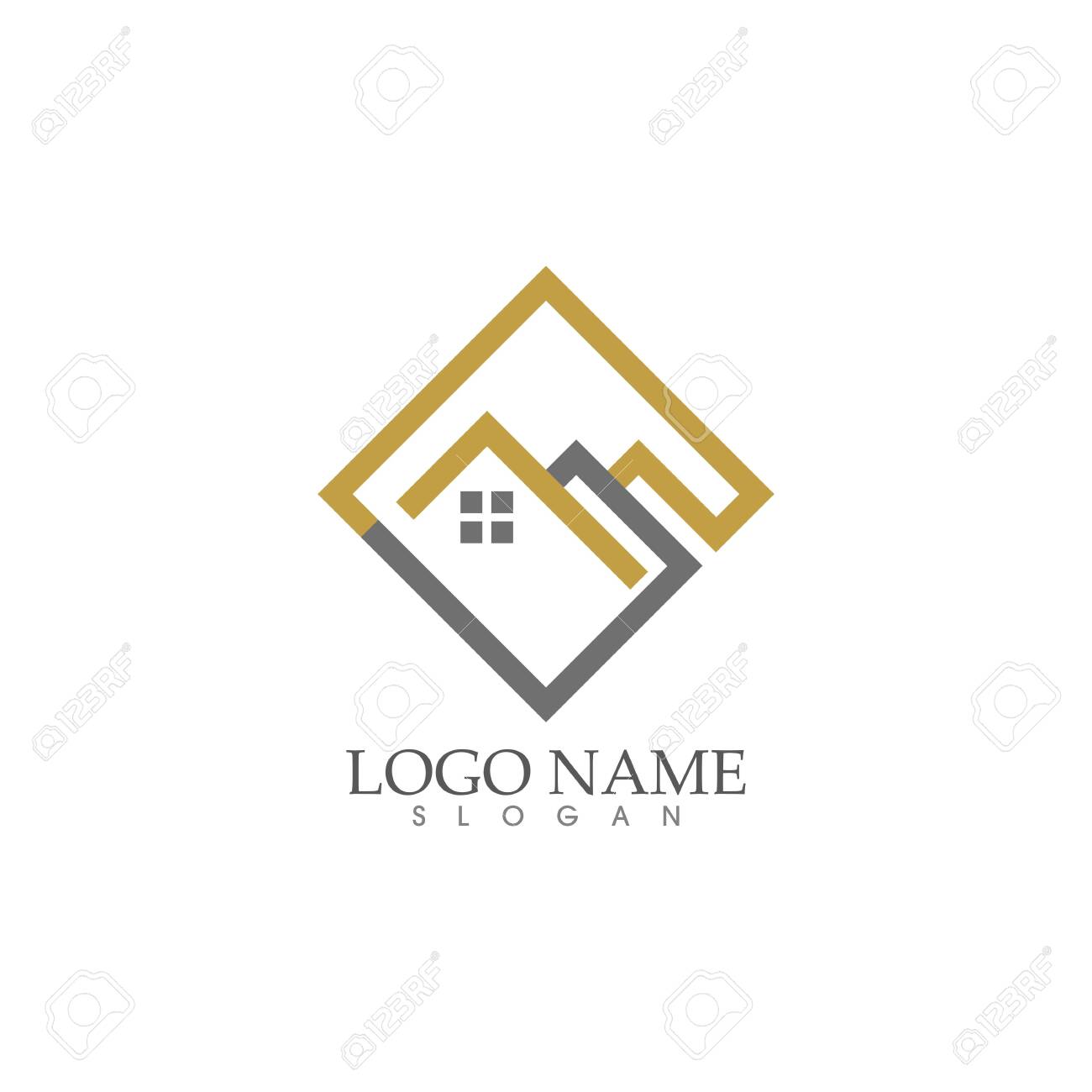 Home And House Property And Construction Logo Design Royalty Free Cliparts Vectors And Stock Illustration Image 139292571