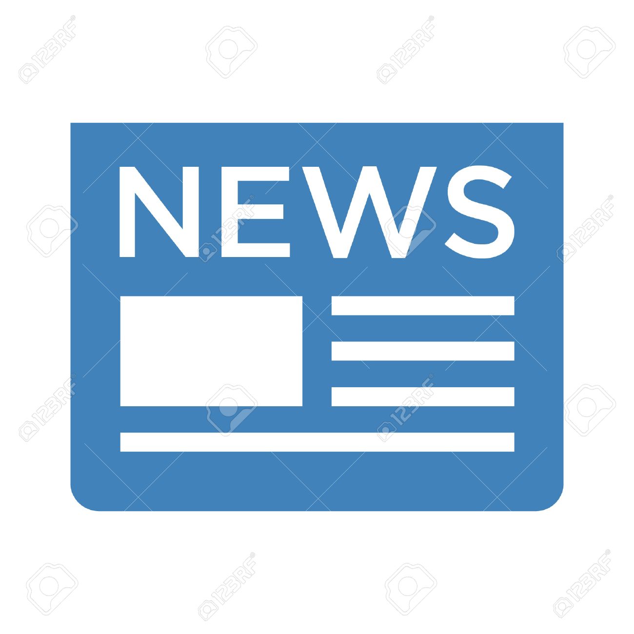 Newspaper Breaking News Flat Icon For Apps And Websites Royalty Free Cliparts Vectors And Stock Illustration Image