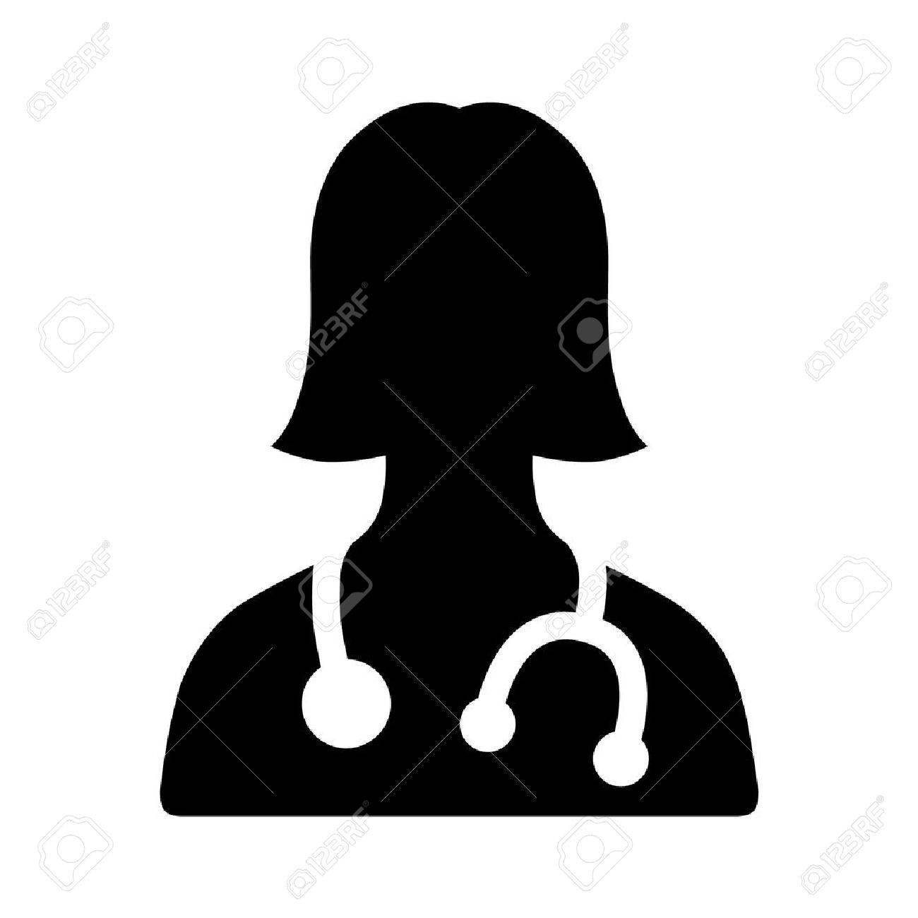 Female physician doctor - a provider of patient care flat icon for apps and websites - 42409532 Female physician doctor - a provider of patient care flat icon for apps and websites - 42409532