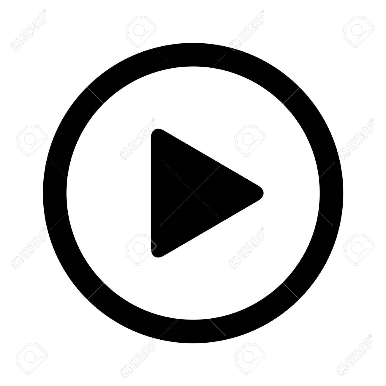 Video Abspielen Flach Symbol Fur Anwendungen Und Websites Lizenzfrei Nutzbare Vektorgrafiken Clip Arts Illustrationen Image 42613299