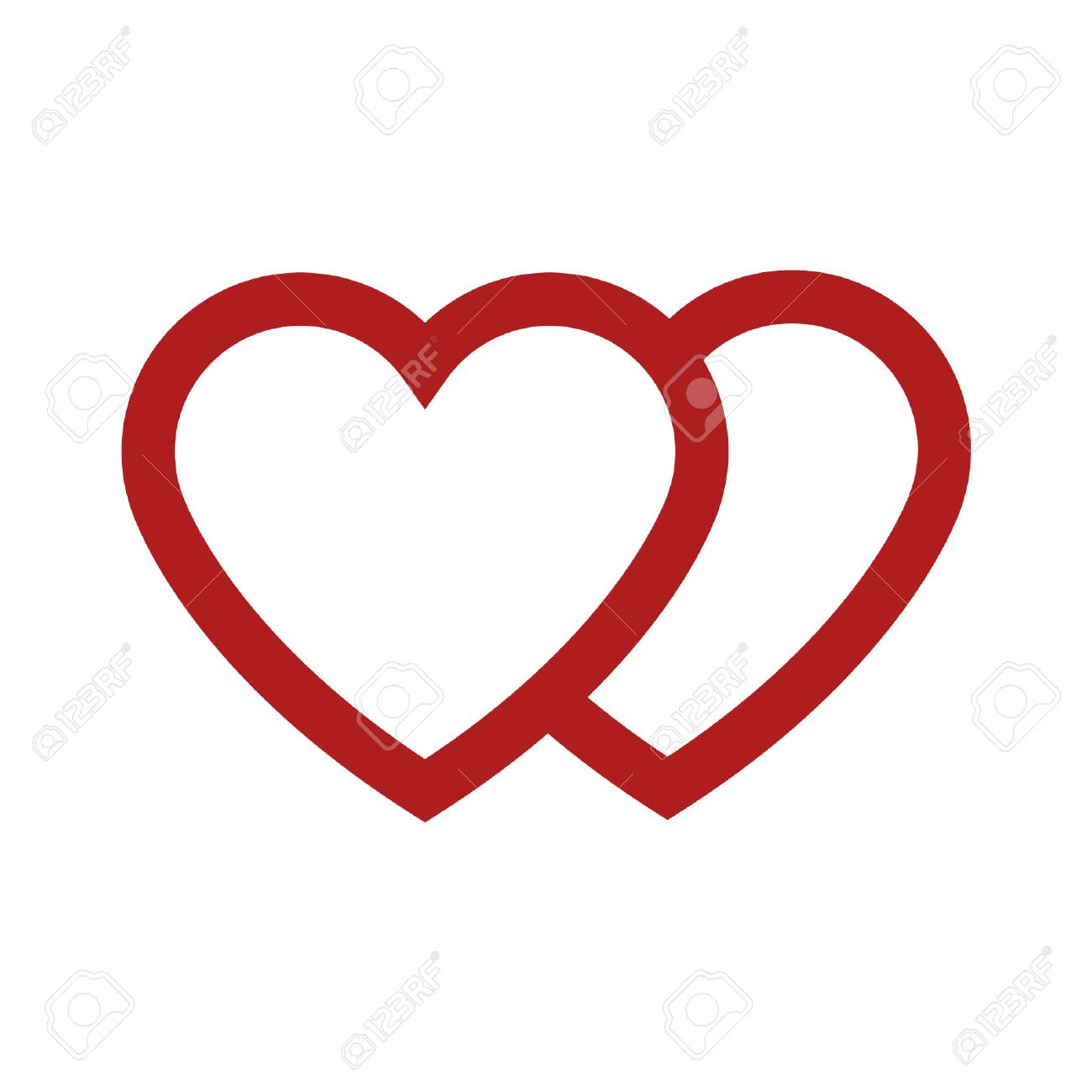 Love And Marriage Heart Line Art Icon Royalty Free Cliparts Vectors And Stock Illustration Image