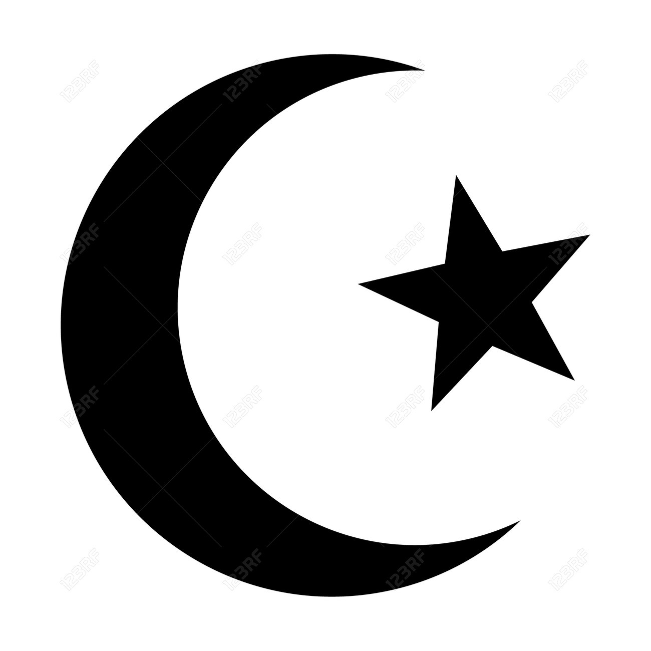 Star and crescent - symbol of Islam flat icon for apps and websites - 50020802 Star and crescent - symbol of Islam flat icon for apps and websites - 50020802
