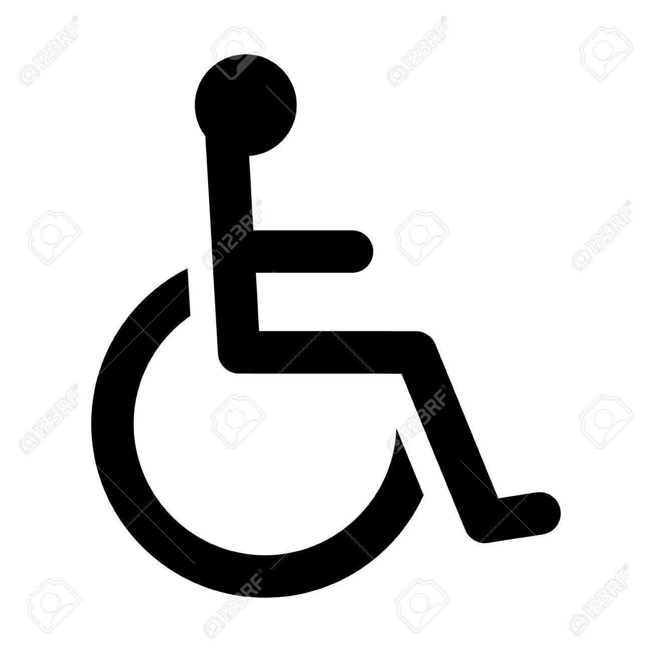 Rollstuhl Zugang Fur Behinderte Zeichen Oder Symbol Flach Symbol Fur Websites Und Druck Lizenzfrei Nutzbare Vektorgrafiken Clip Arts Illustrationen Image