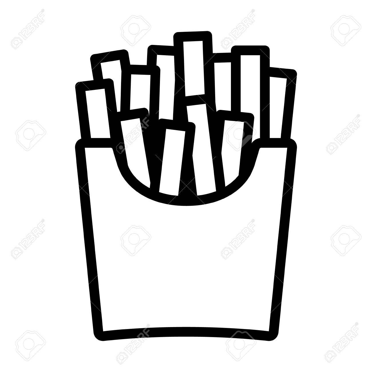 Franzosisch Pommes Frites Linie Kunst Symbol Fur Lebensmittel Anwendungen Und Websites Lizenzfrei Nutzbare Vektorgrafiken Clip Arts Illustrationen Image 50764728