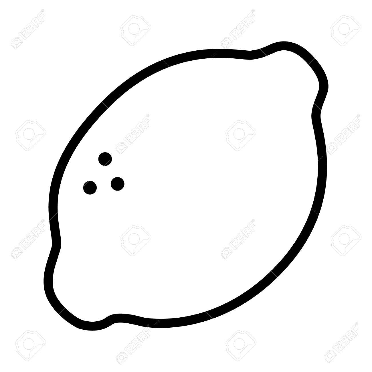 レモン ライムの柑橘系の果物ライン食品アプリとウェブサイトの芸術アイコンのイラスト素材 ベクタ Image