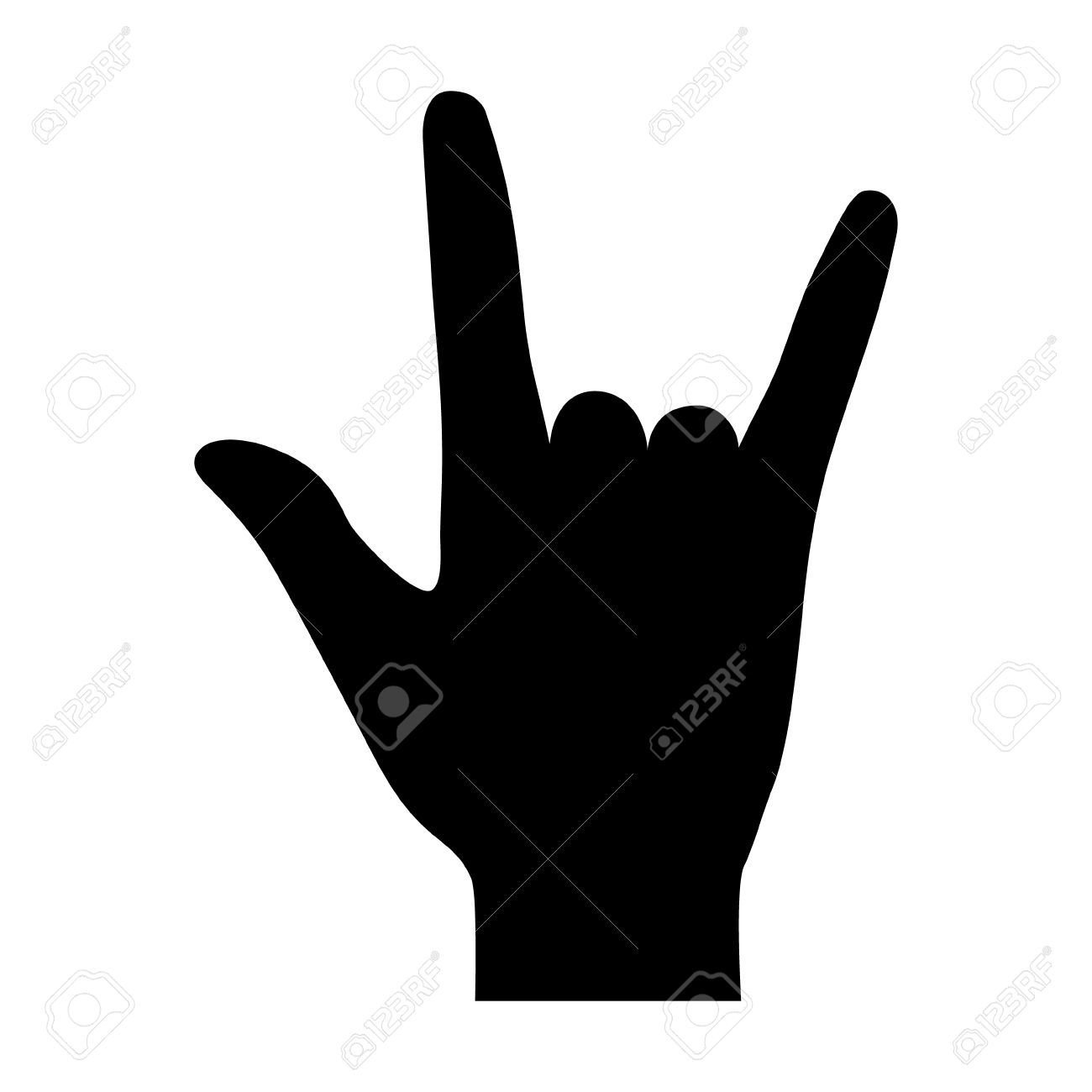 Rock Roll Heavy Metal Zeichen Der Horner Flach Symbol Fur Apps Und Websites Lizenzfrei Nutzbare Vektorgrafiken Clip Arts Illustrationen Image