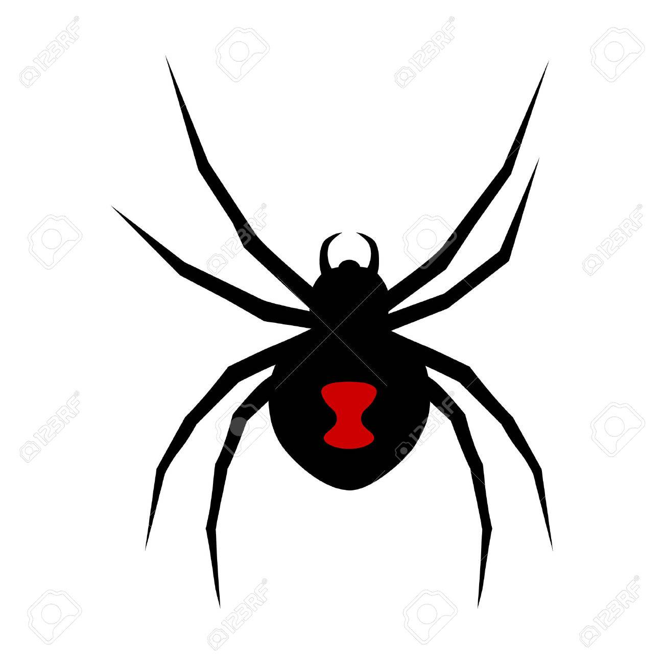 Black widow spider with red marking flat vector icon for apps and websites - 71026819 Black widow spider with red marking flat vector icon for apps and websites - 71026819