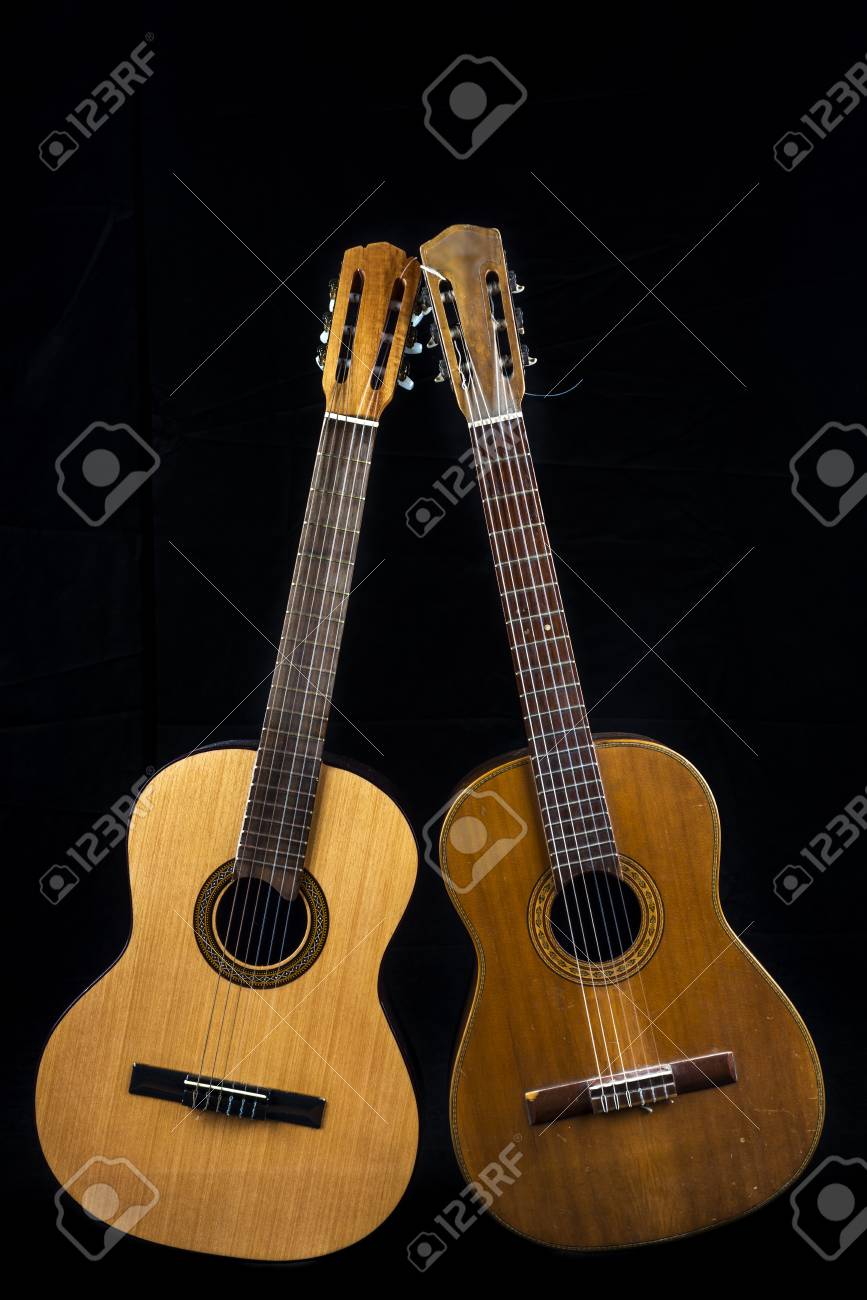 approach two spanish guitars
