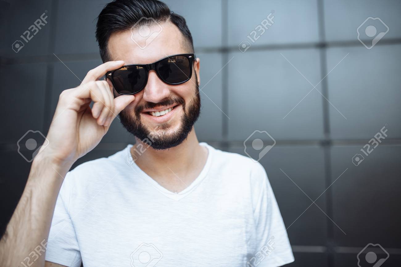 stylish guy glasses