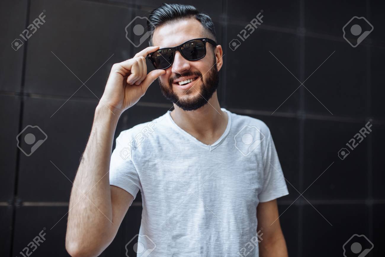 stylish guy glasses