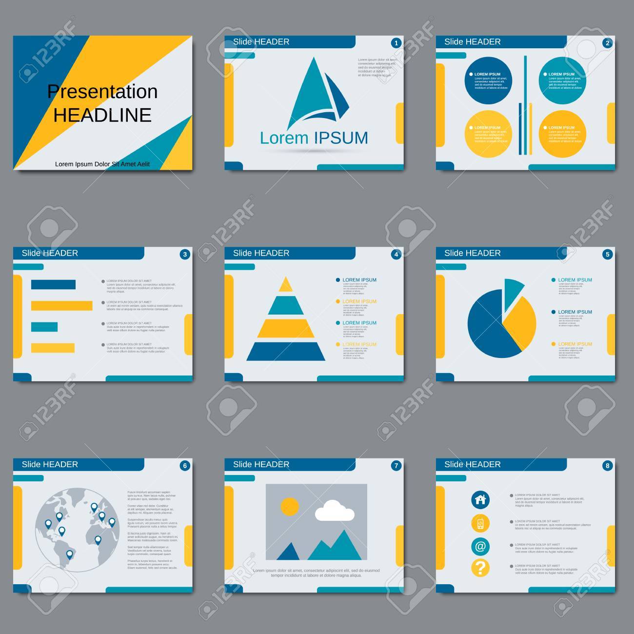 professional business presentation slide show brochure booklet
