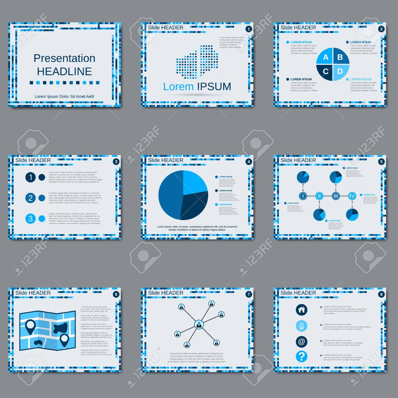 professional business presentation slide show brochure booklet