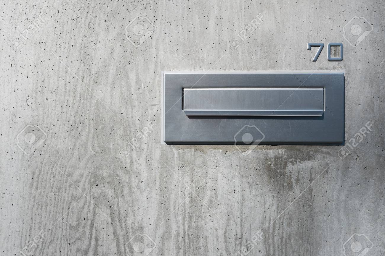 modern stainless mailbox house number concrete wall clipboard modern clipboard