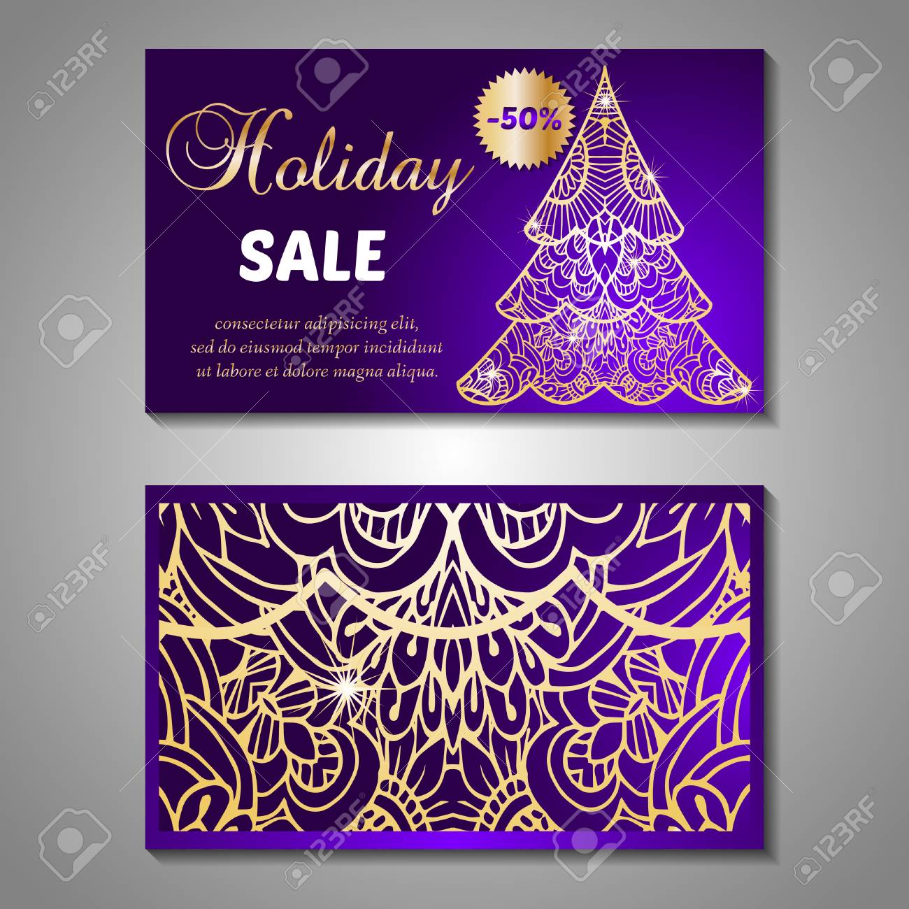 Alberi Di Natale In Vendita.Vettoriale Set Di Invito Stilizzato Di Albero Di Natale Volantino Vendita Modello Di Scheda Discont Meraviglioso Sfondo Decorativo Di Natale Puo Essere Utilizzato Per Siti Internet Carte Regalo Volantini E Presentazioni