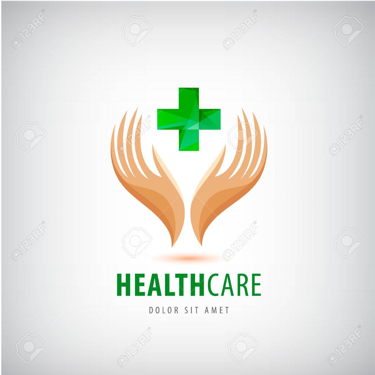 Medical Pharmacy Cross Design Template 2 Hands Holding Green Royalty Free Cliparts Vectors And Stock Illustration Image 66668094