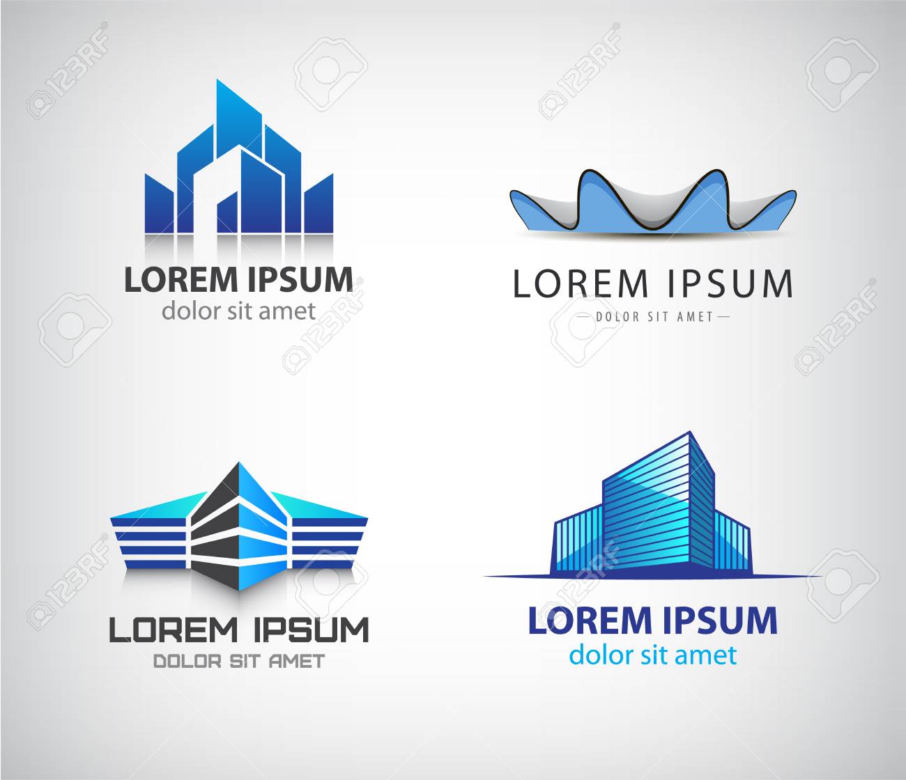 vector set of modern