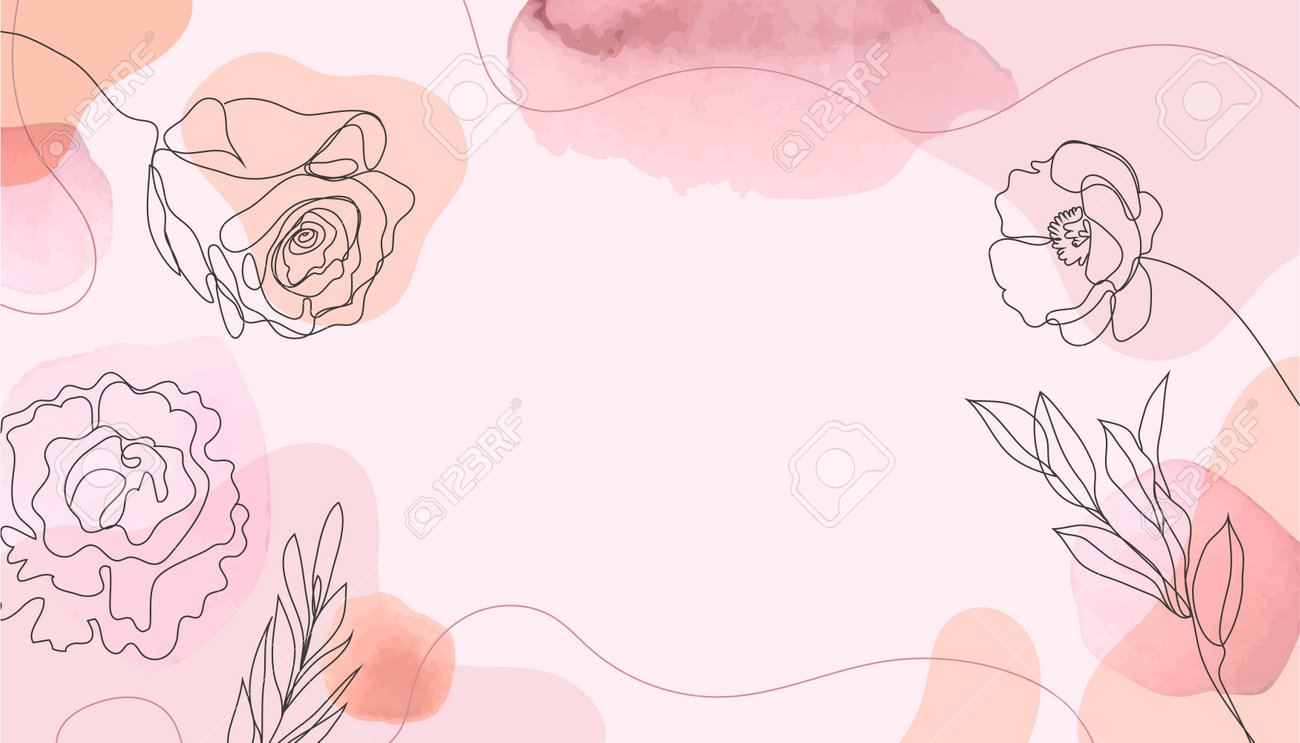 Abstract watercolor art background vector. Botanical line art wallpaper. Wall decoration, postcard or brochure cover design, banner beauty - 171516406 Abstract watercolor art background vector. Botanical line art wallpaper. Wall decoration, postcard or brochure cover design, banner beauty - 171516406
